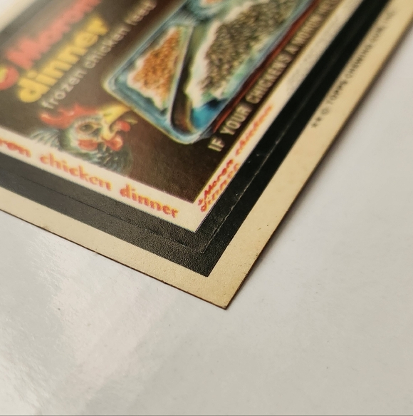 Vintage 1974 Topps Wacky Packages Moron Chicken Dinner Sticker Card 11th Series - Picture 6 of 11